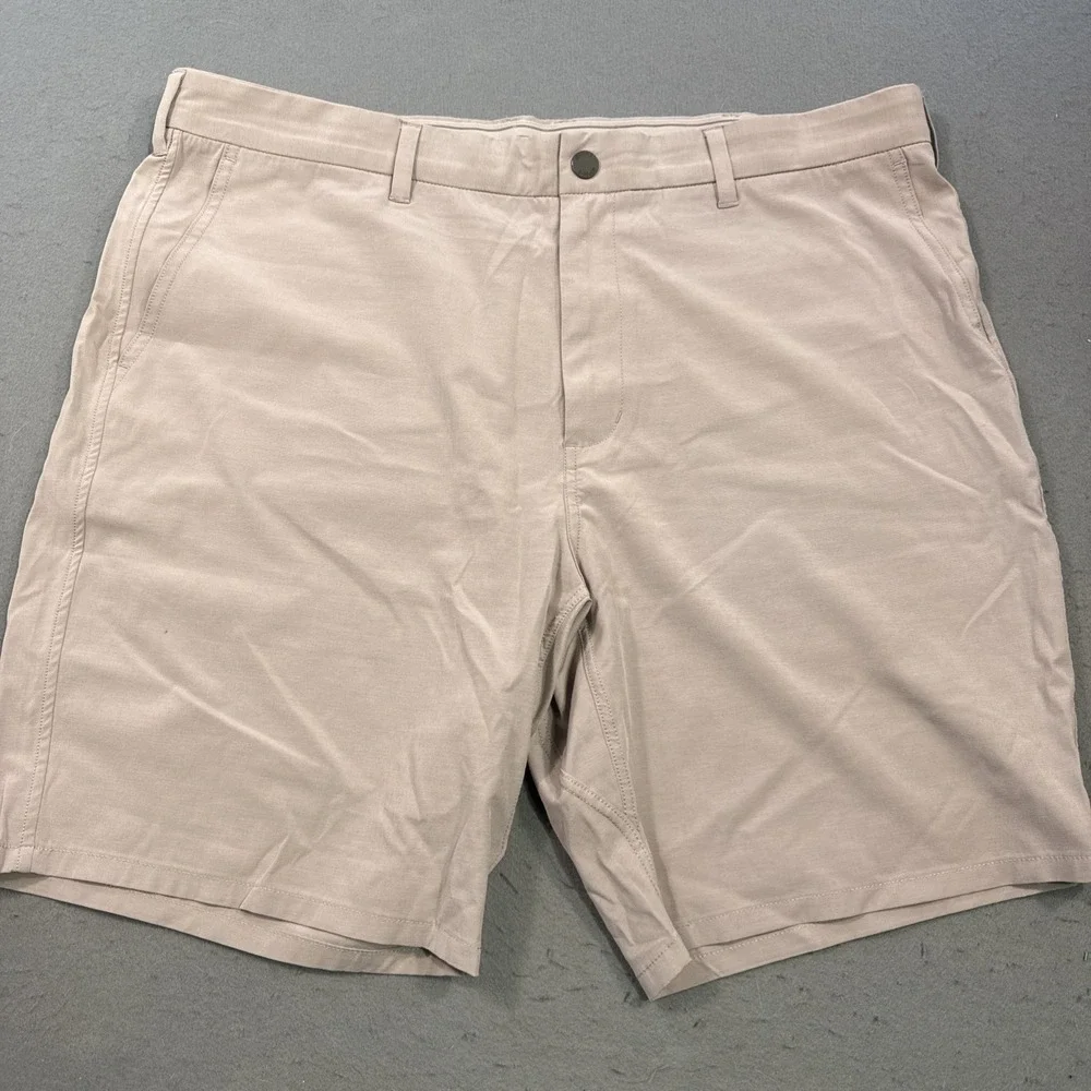Johnnie O Shorts Mens 38 GRAY Performance Golf Chino Print 9